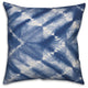 Blue Watercolor Shibori Print 18x18 Throw Pillow