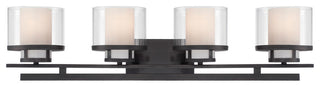 Fusion 4-Light Bath Bar, Biscayne Bronze