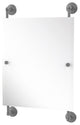 Que New Rectangular Frameless Rail Mounted Mirror, Matte Gray