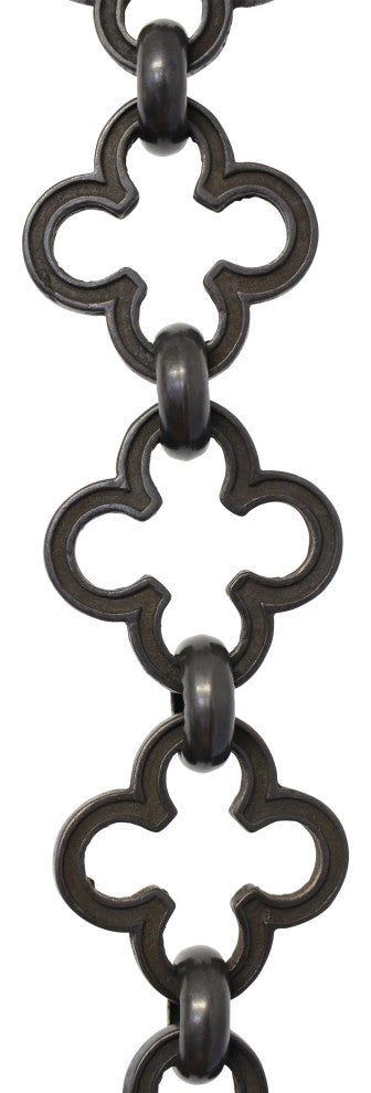 Brass Cross Chandelier Chain, Various Finishes, Oil Bronzed Black, U42
