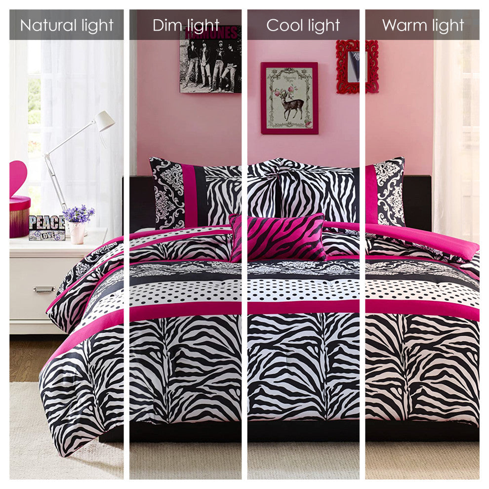 Mi Zone Microfiber Printed Comforter Set, Twin/Twin Xl