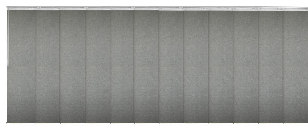 Lucienne 12-Panel Track Extendable Vertical Blinds 140-260"W
