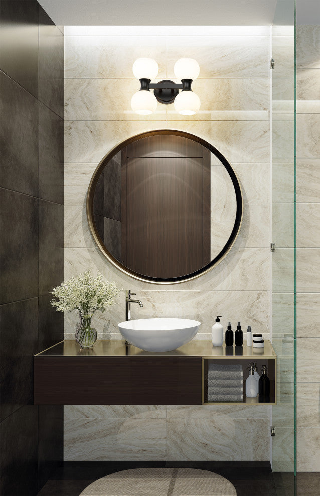 Z-LITE 4-Light Vanity, Matte Black