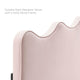 Platform Bed Frame, Queen Size, Pink, Velvet, Modern, Bedroom Guest Suite