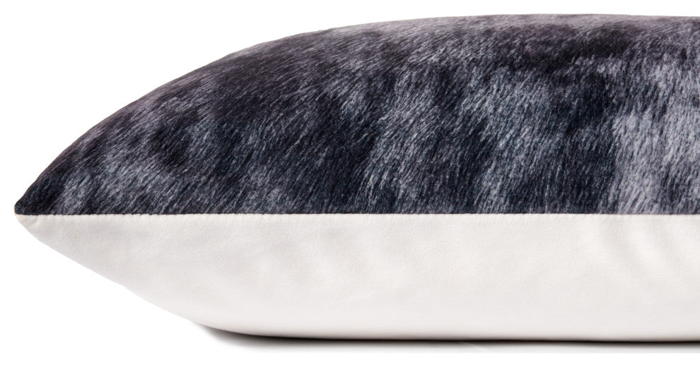 Loloi P0979 Charcoal 22" x 22" Cover w/Down Pillow
