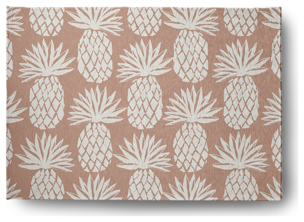 Pineapple Pattern Chenille Rug