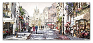 The Macneil Studio 'Sunlit Street' Canvas Art, 32"x14"