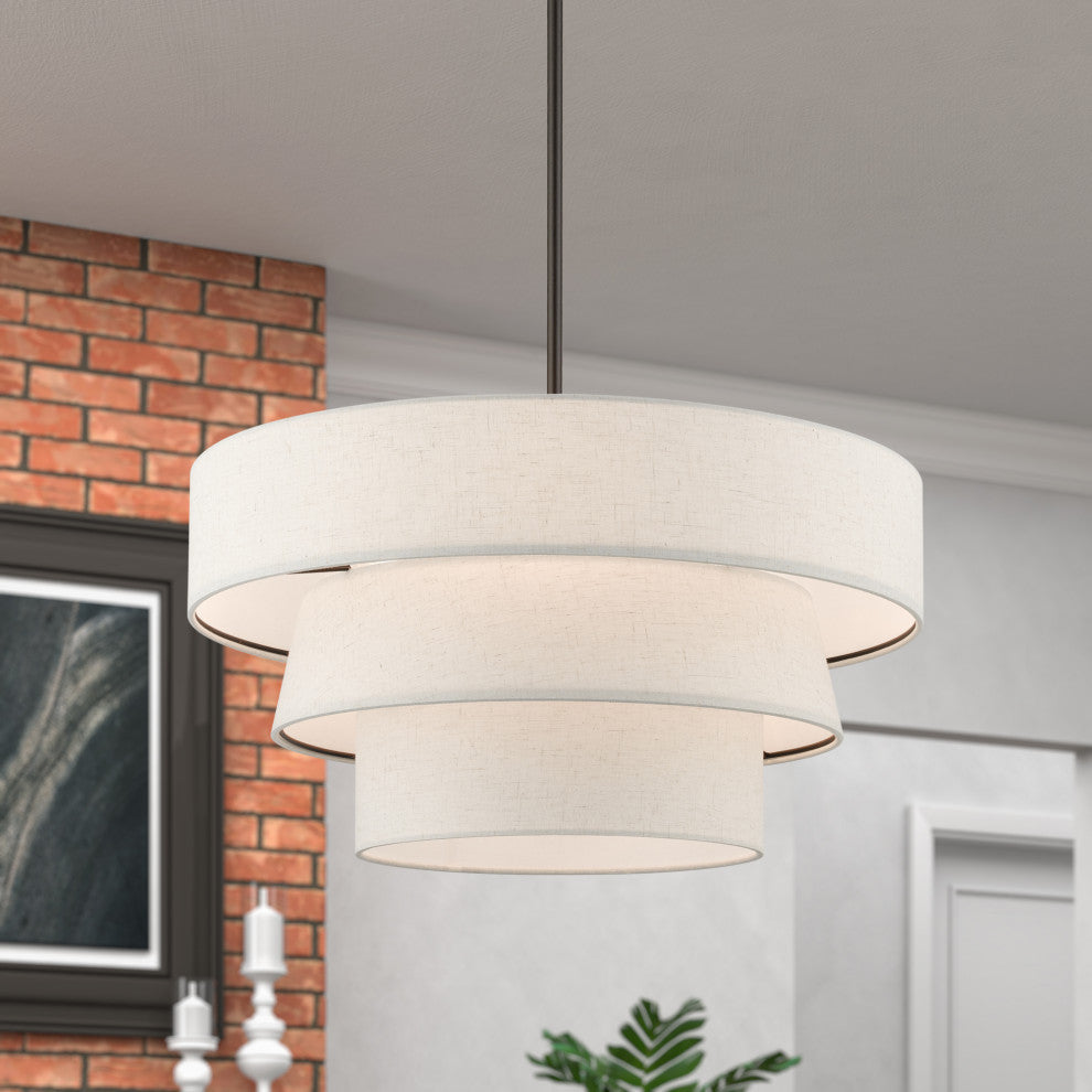 Chandler 4-Light English Bronze Pendant Chandelier