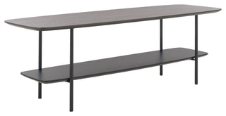 Safavieh Kayleigh Coffee Table, Dark Grey Oak/Matte Black