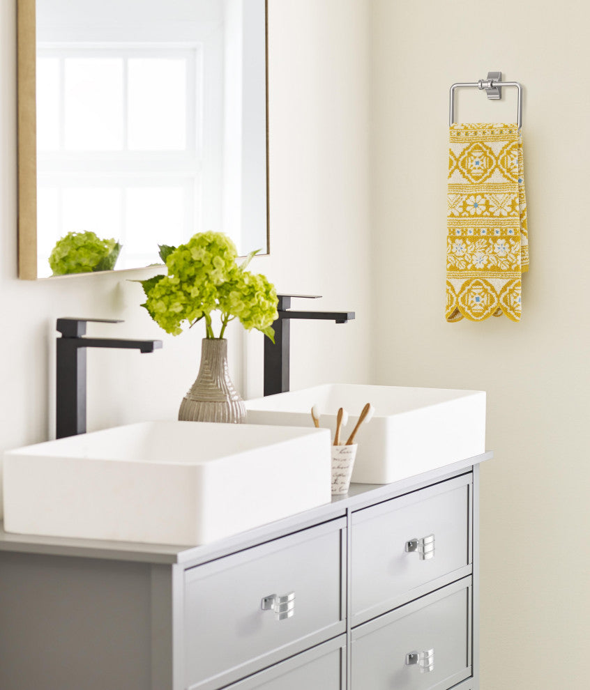 Amerock Davenport Transitional Towel Ring, Chrome