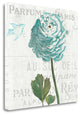 "Floral Messages On Wood II Blue" By Sue Schlabach, Gallery Wrap Canvas