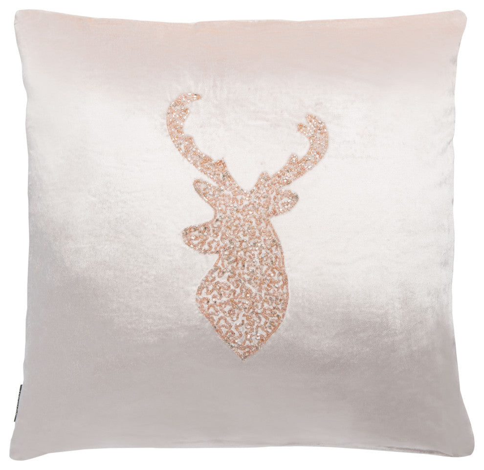 Safavieh Rein Pillow, Blush, 18"x18"
