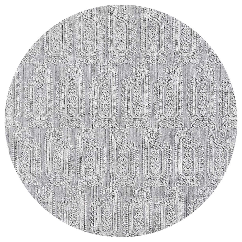 Ahgly Company Indoor Round Mid-Century Modern Area Rugs, 7' Round
