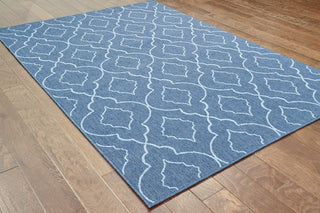 Oriental Weavers Sphinx Meridian 7541B  Outdoor Rug, Navy/Blue, 5'3" x 7'6"