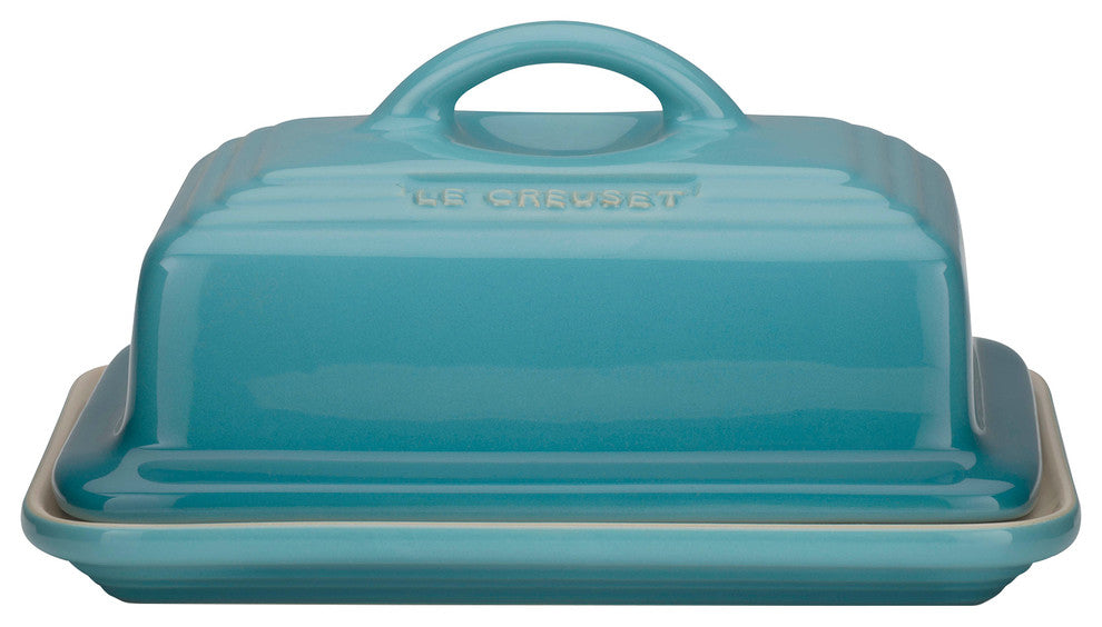 Le Creuset Stoneware Butter Dish, Teal