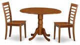 3-Piece Kitchen Table Set, Round Table Plus 2 Dinette Chairs