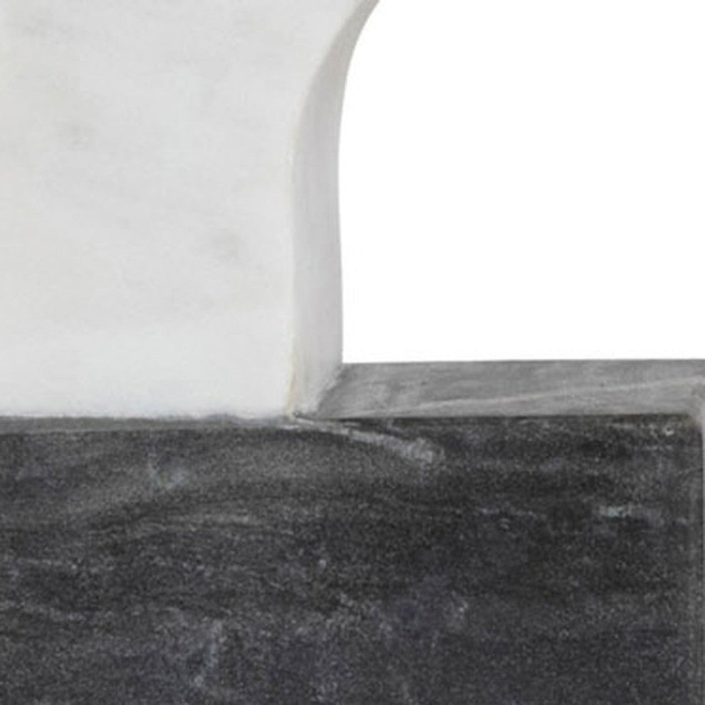 Two-Tone Marble Bookends, Set of 2