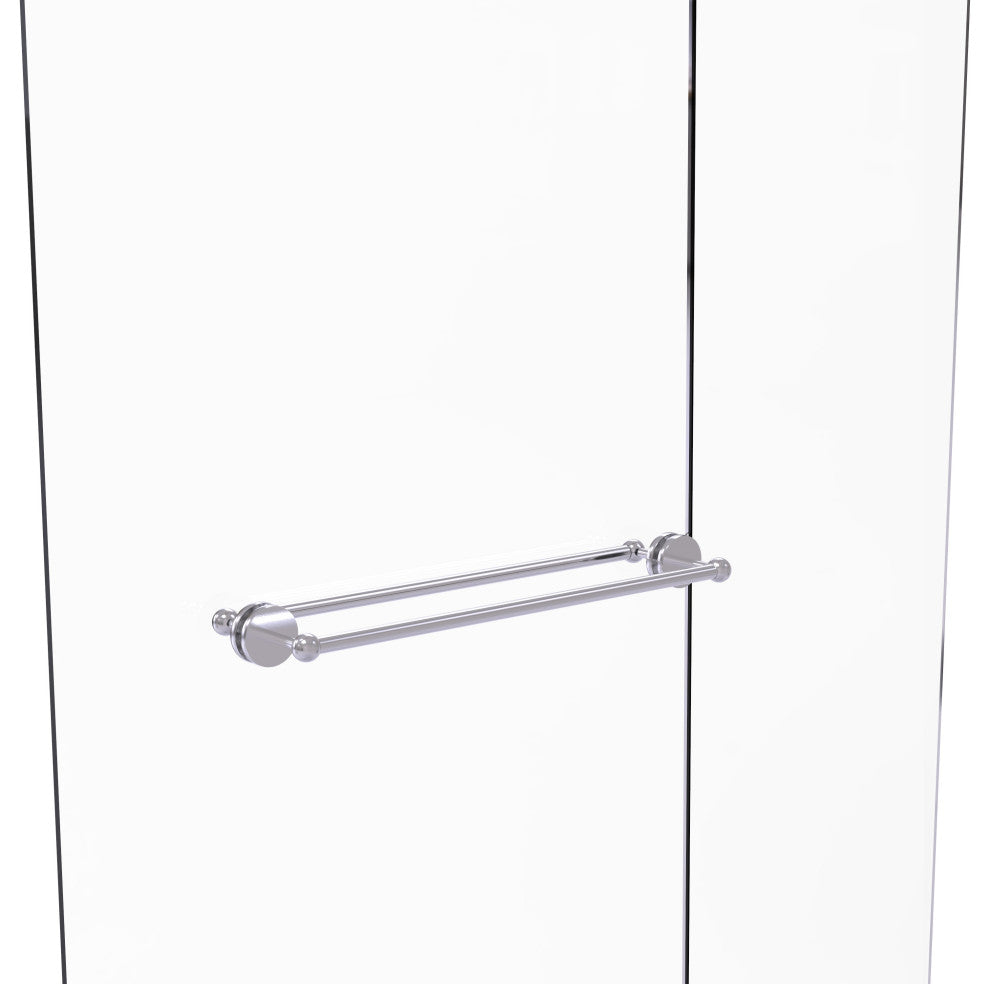 Prestige Skyline 24" Back to Back Shower Door Towel Bar, Satin Chrome