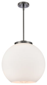 Athens Pendant, Matte Black, Matte White, Matte White