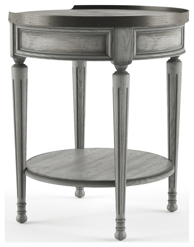 Sampson  Accent Table with Storage, Gray