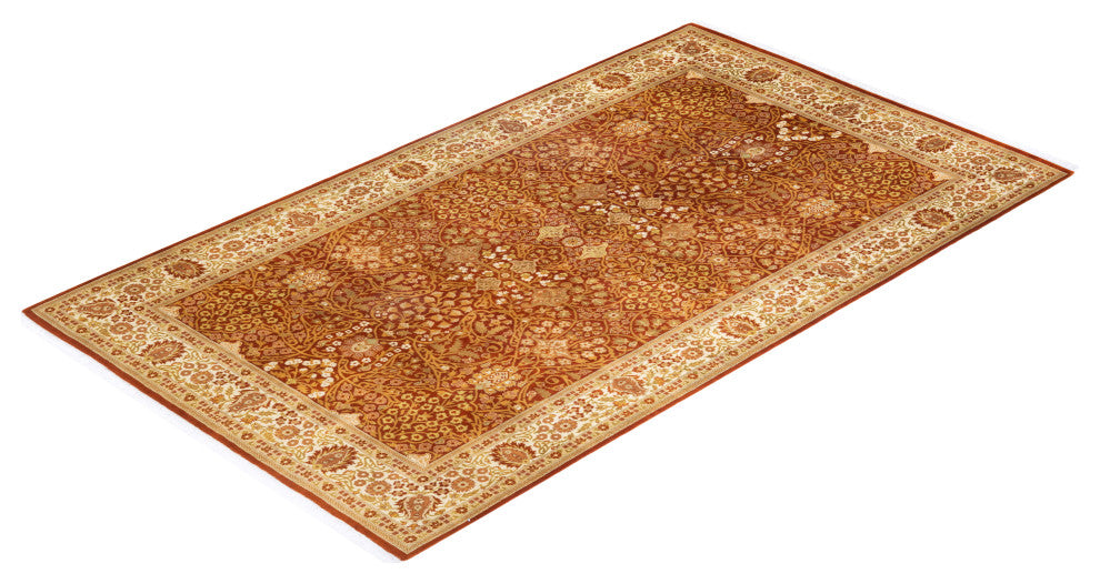 Mogul, One-of-a-Kind Hand-Knotted Area Rug Orange, 5' 2" x 8' 10"