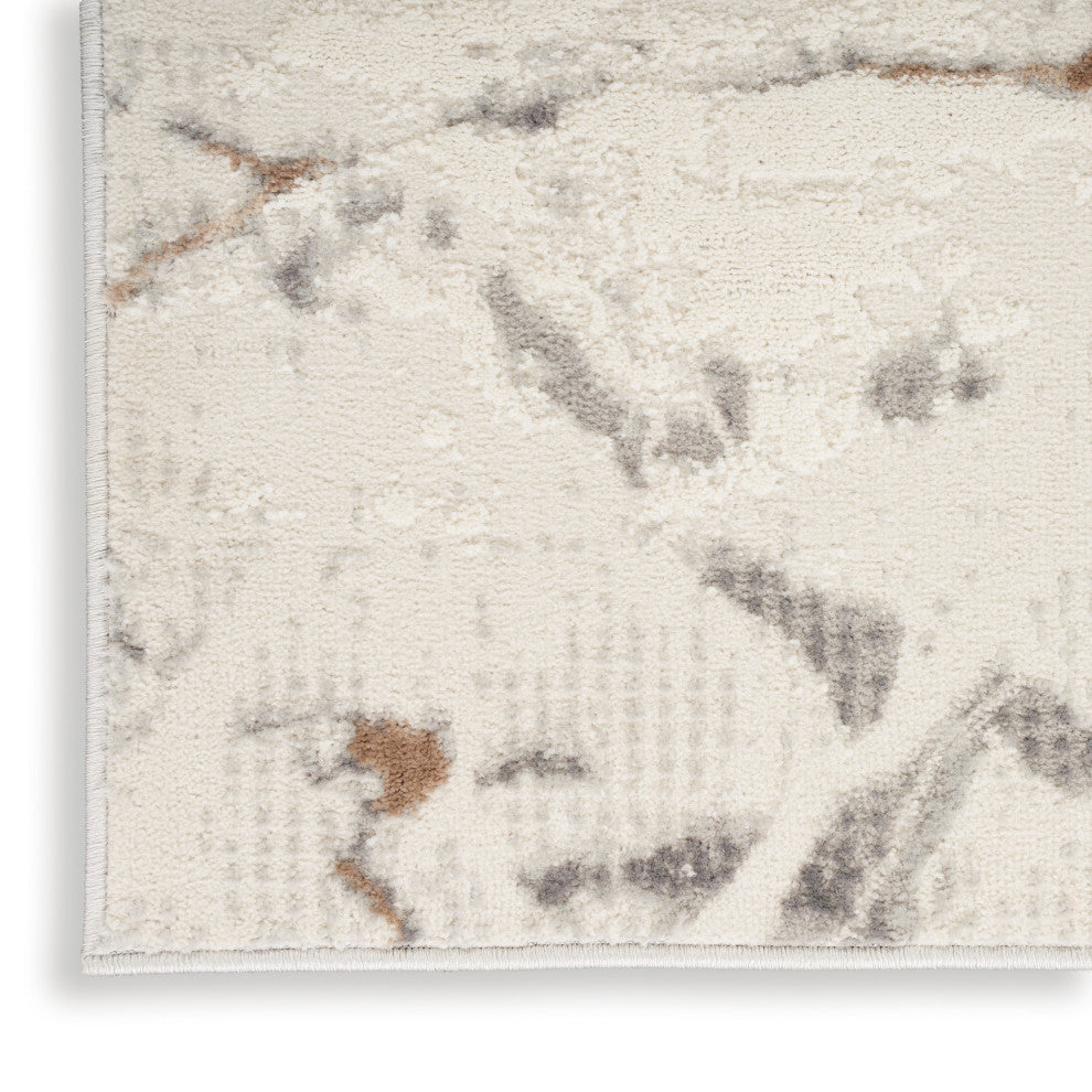 Nourison Elation 2' x 3' Ivory Grey Modern Indoor Area Rug