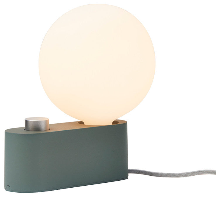 Alumina Table Lamp Sage With Sphere IV