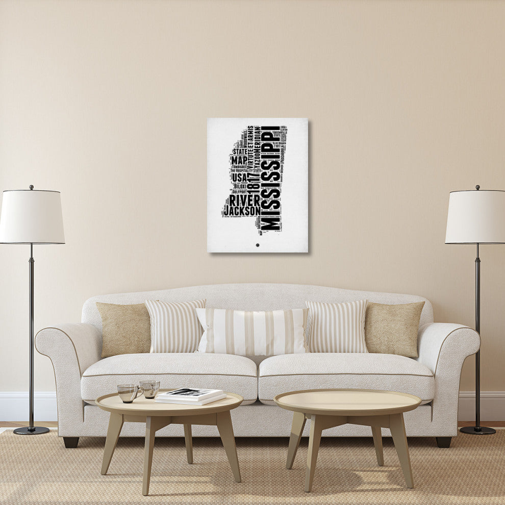 "Mississippi Word Cloud 2" Fine Art Print