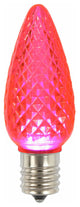 C9 Faceted Led Pink Bulb .45W 25-Pack