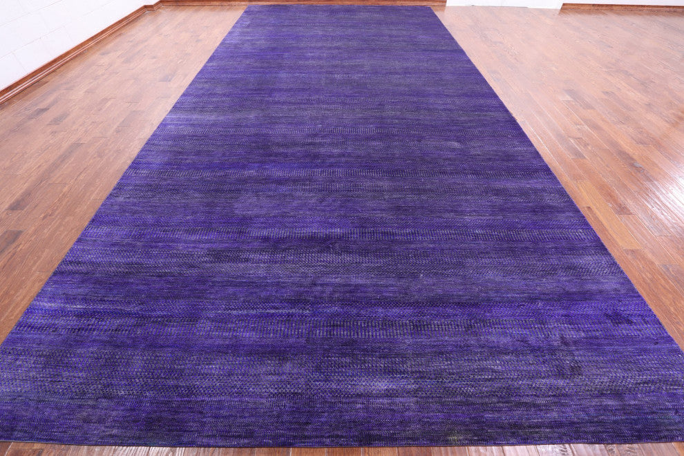 Hand Knotted Super Savannah Gabbeh Wool and Silk Rug 9' 10" X 19' 10" Q6913