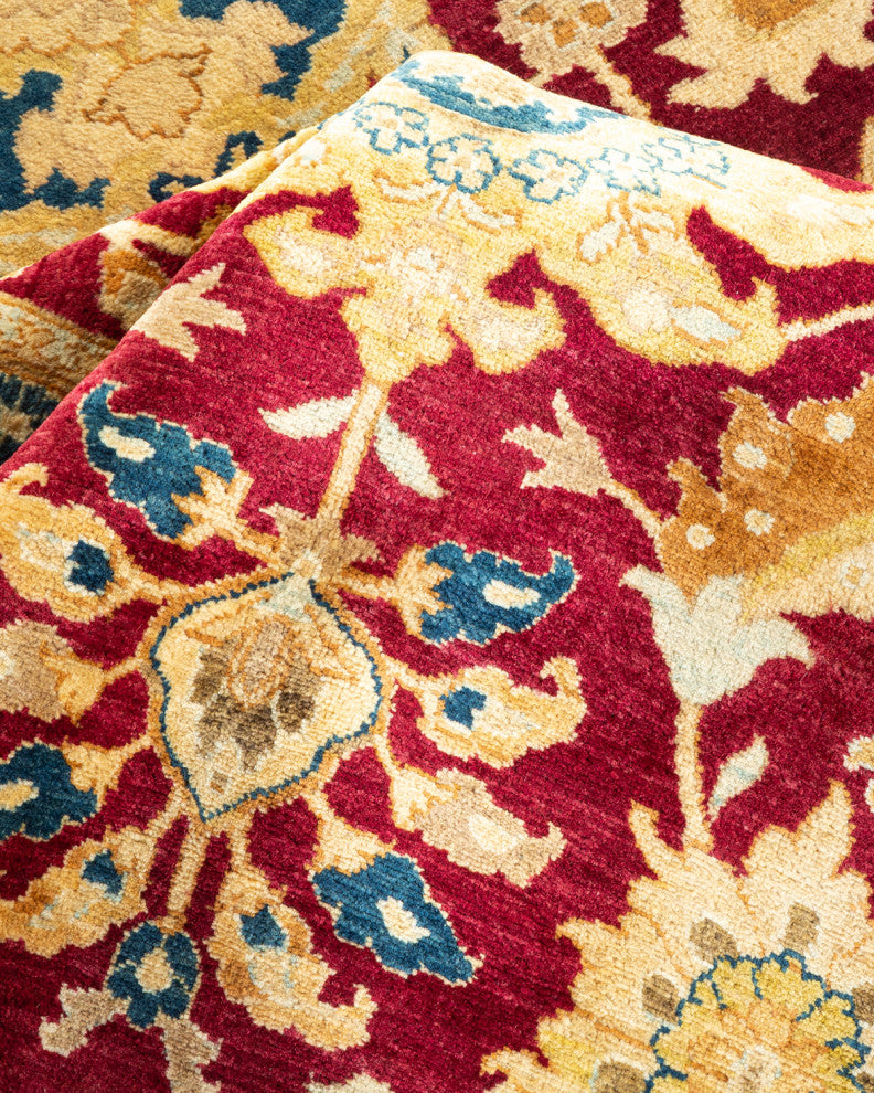 Alayna, One-of-a-Kind Hand-Knotted Area Rug Red, 6'1"x9'1"