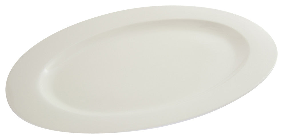 Whittier Oval Platter, White, 18''