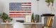 "American Dream" Painting Print on White Wood, 18"x12"