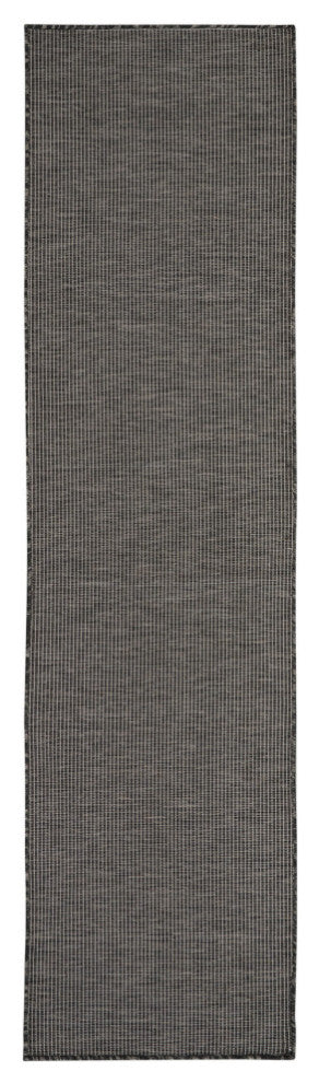Nourison Positano Contemporary Area Rug, Charcoal, 2'2"x8' Runner