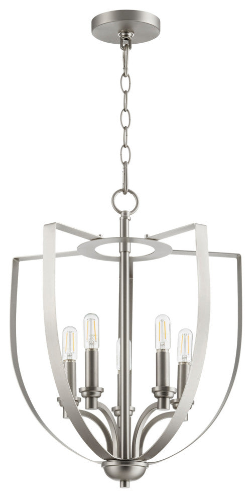 Quorum International 8202-5 Dakota 5 Light 16"W Chandelier - Noir
