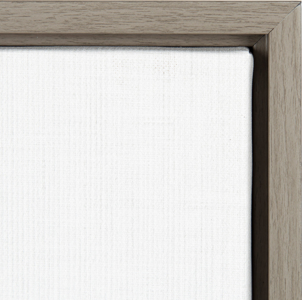 Sylvie Curly Alpaca 18x24 Gray Framed Canvas Wall Art by Simon Te Tai