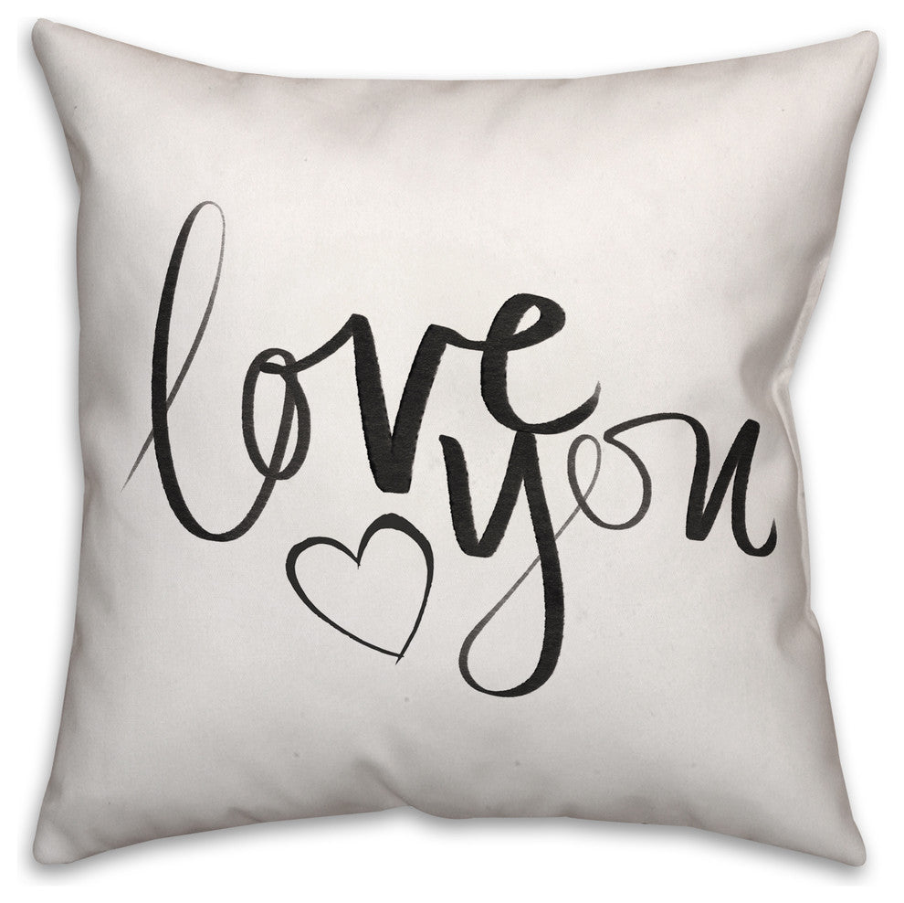 Love You 18x18 Throw Pillow