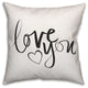 Love You 18x18 Throw Pillow