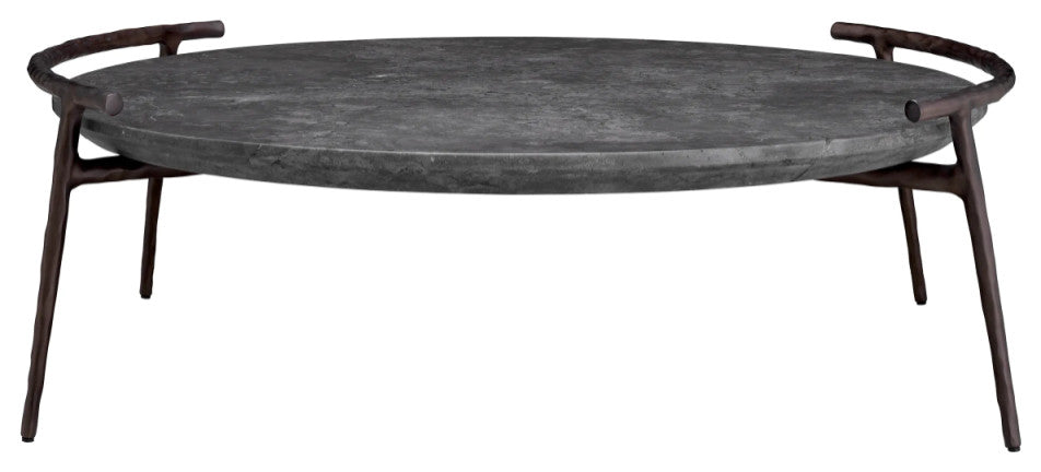 Gray Marble Rustic Coffee Table | Eichholtz Arca