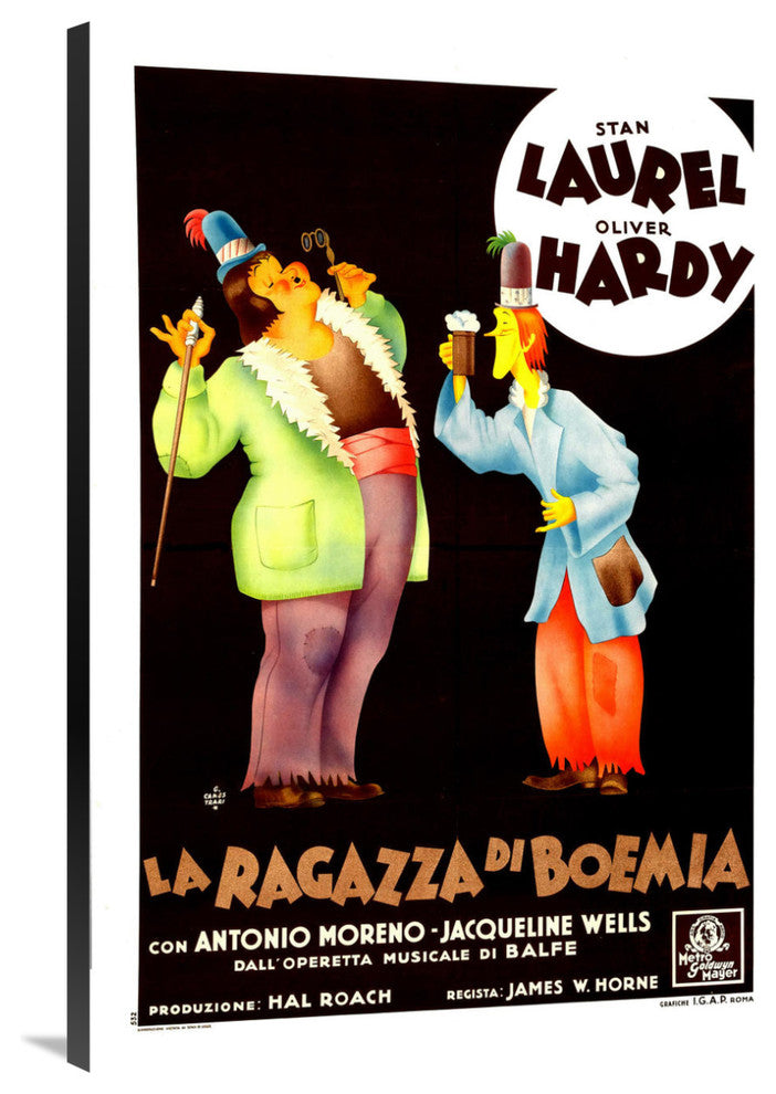 Laurel and Hardy, Italian, The Bohemian Girl, 28x40