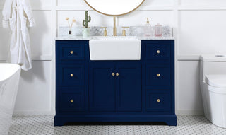 Home Living 22" Farmhouse Blue-Light Bathroom Vanity