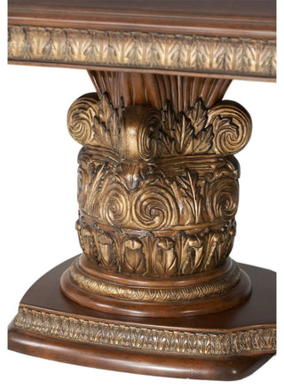 Villa Valencia Rectangular Wood Dining Table, Classic Chestnut