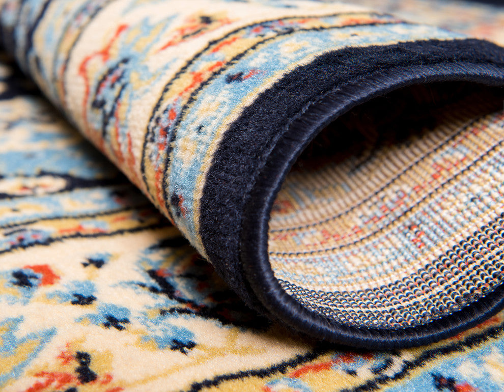Unique Loom Navy Blue Washington Sialk Hill 5' 0 x 8' 0 Area Rug
