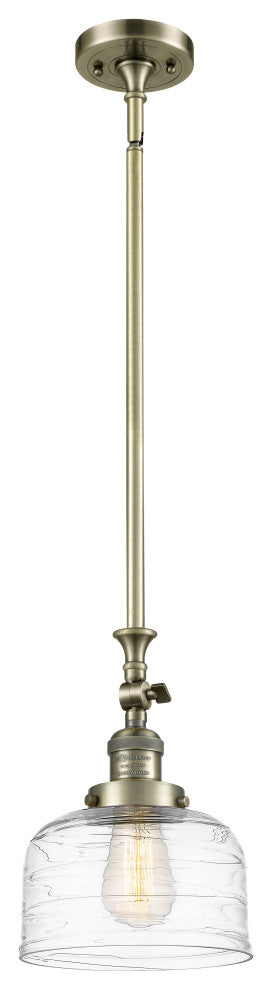 INNOVATIONS 206-AB-G713 1-Light Mini Pendant Antique Brass