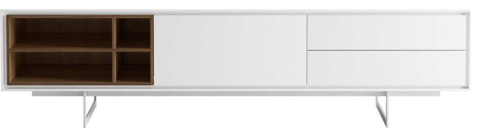 Crotone Media Cabinet White