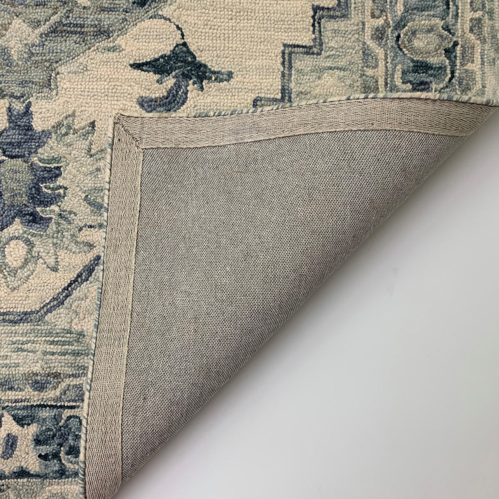 Shakta-Medallion Hand Tufted Area Rug, 10'x14'