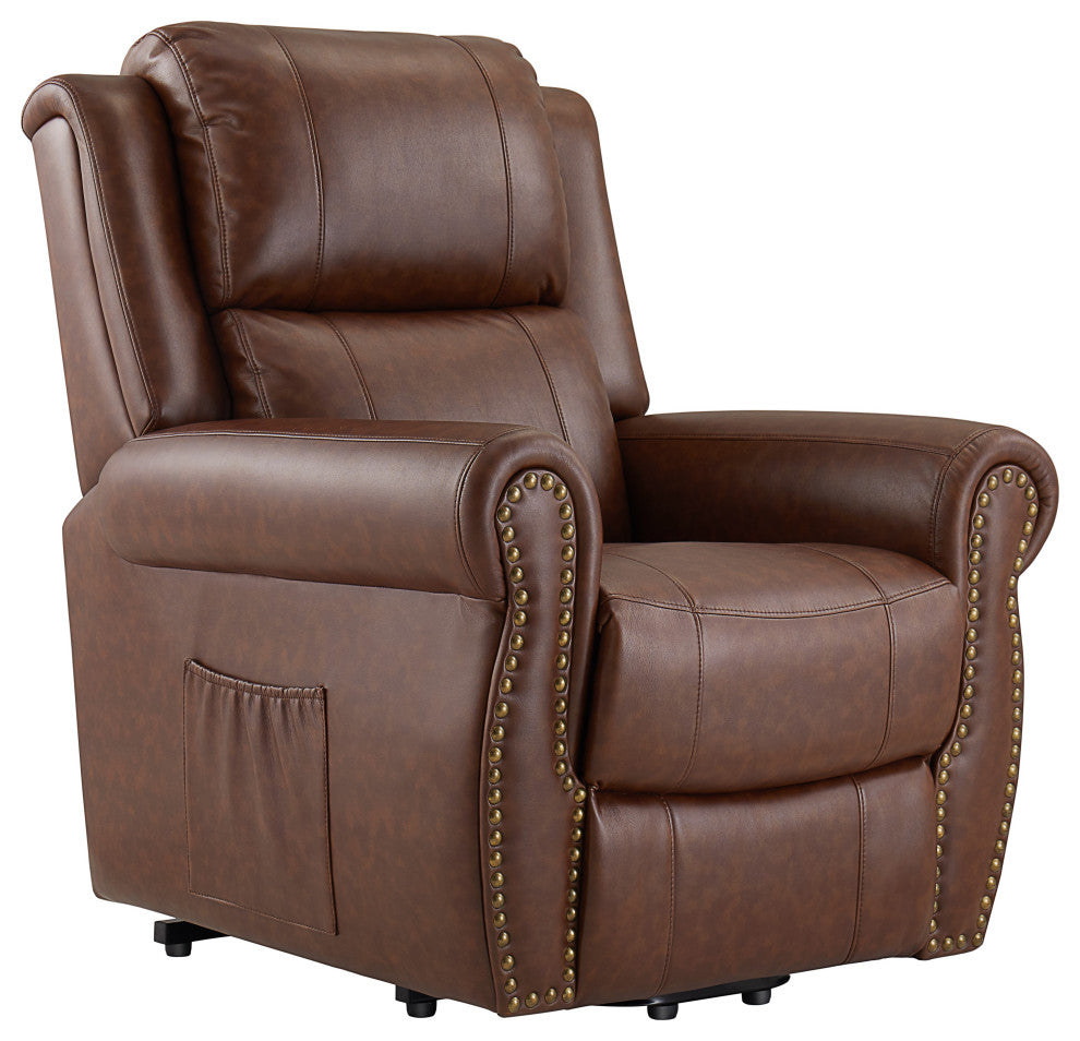 Hamilton Lift Chair, 33"x38x41, Brown