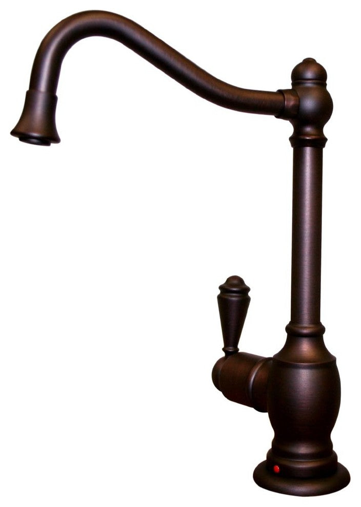 Instant Hot Water Faucet With Traditional Spout and Self Closing Handle