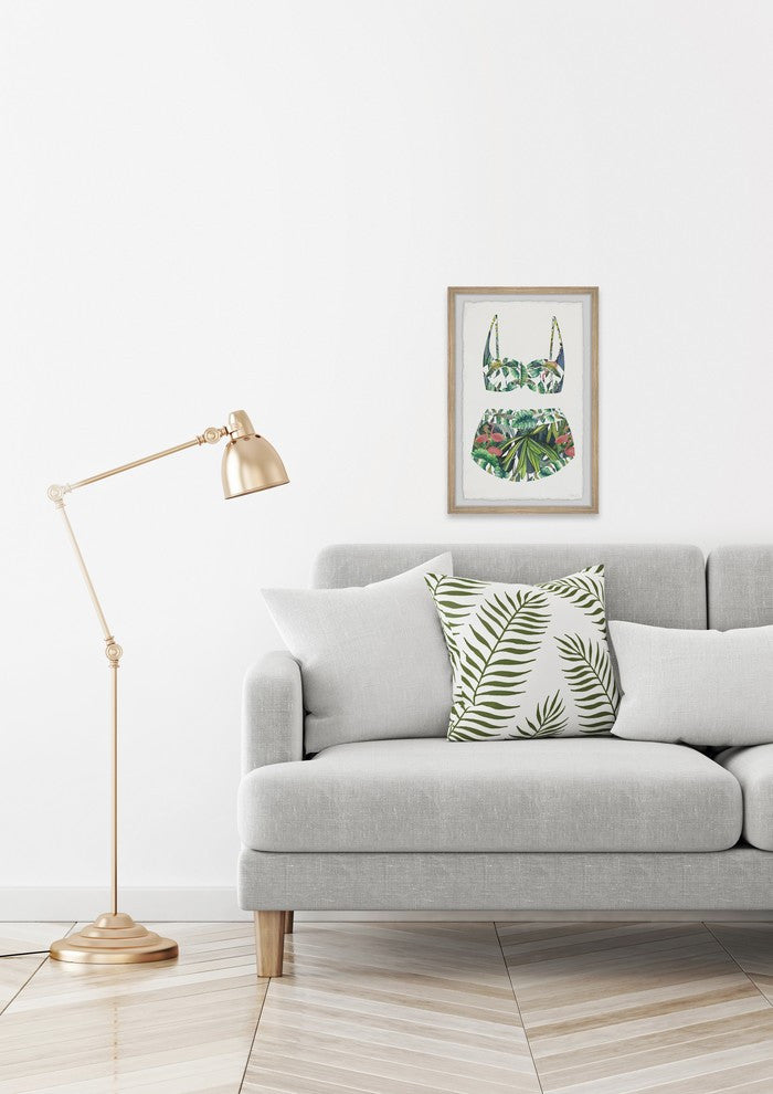 "Tropical Forest Swimsuit" Framed Painting Print, 20"x30"