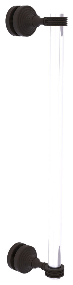 Pacific Grove 18" Dotted Accent Single Side Shower Door Pull, Oil Rubbed Bronze